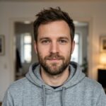 Porträt eines jungen Mannes, KI-generiert