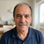 Foto de perfil gerada por IA (pessoa fictícia)
