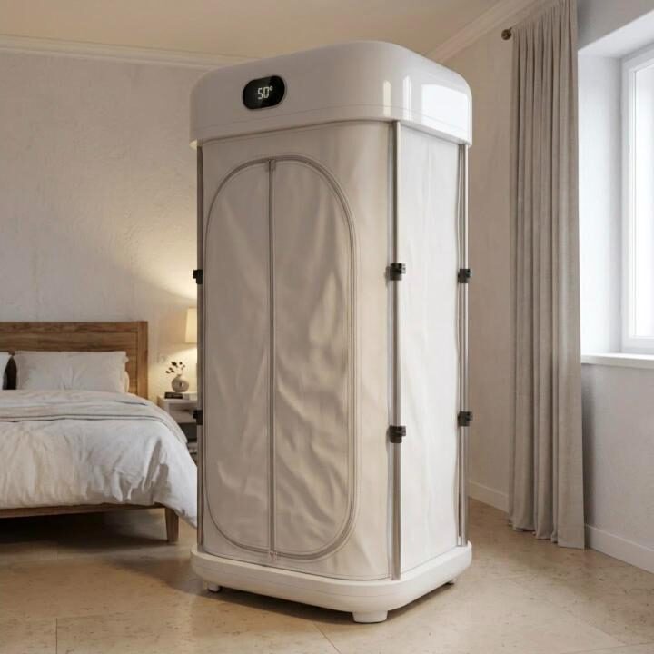 DRYVELA cerrada en un dormitorio